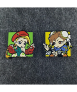 Set of 2 - Street Fighter Cammy Chun-Li Enamel Pin Metal Brooch Lanyard ... - $216.67 MXN