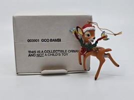 Vtg Disney Grolier Ornament Bambi Christmas Tree Ornament 003901 - $19.99