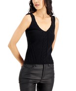 MSRP $60 Inc International Concepts Cable-Detail Camisole Top Black Size XL - $10.69