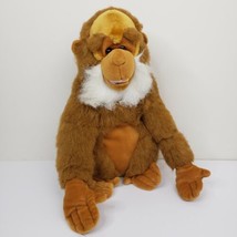 Classic Toy Co Orangutan Plush Stuffed Ape Brown Orange Sitting 16.5 inches - $27.88