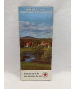 Vintage 1966 Texaco Quebec And Maritime Provinces Brochure Map - $13.37