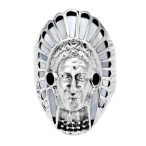 Native American Style .925 Silver Ring-10 - £28.48 GBP