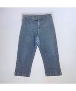 Mom Jeans Capri Ankle Cropped Denim Jeans Women&#39;s Size 11 Medium Wash - £6.36 GBP