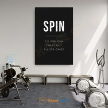 Gym Quote Wall Art Spin Exercise Workout Room Fitness Gym Print Home Decor -P936 - £18.71 GBP+