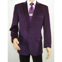 Men's Velvet Sports Coat Grammy Amy Award By BASSIRI , LEONARDI Style J1042 Plum image 7