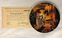 Norman Rockwell Plate Somebodys Up There Knowles Collectors Plate 1979 COA - $16.29