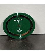 Vintage Bulova Dior Watch Dial Green &amp; Gold 16.5 x 20mm - £9.40 GBP