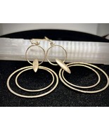 New Years Eve Hypoallergenic Dangled Hoop Earrings - £19.95 GBP