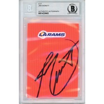 Jim Everett Auto Los Angeles Rams Signed Football Pylon Beckett BGS Slab LA - $89.99