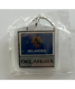 Oklahoma State Flag Key Chain 2 Sided Key Ring - £3.95 GBP