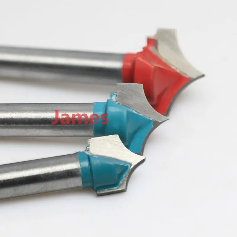 3pcs 6 10 12 22mm carbide wood making router end mill cnc engraving v groove bit thumb200