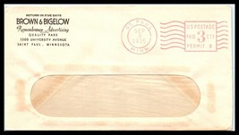 1935 US Cover-Brown &amp; Bigelow, St Paul, Minnesota, Paid Permit T7 - £2.31 GBP