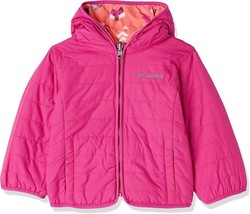 Columbia Toddler Girls&#39; Double Trouble Mid Weight Jacket FUCHSIA  (SIZE ... - £54.27 GBP
