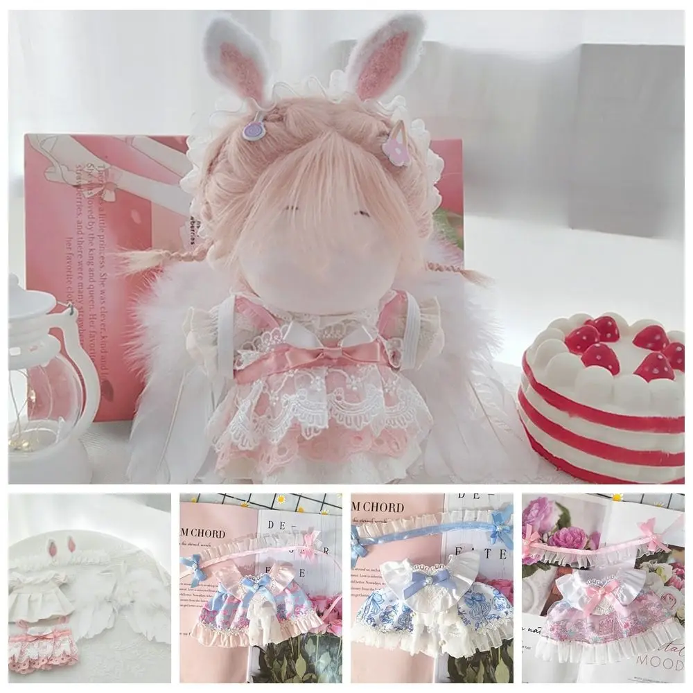 20CM Doll Clothes Lolita Style Princess Dress Rabbit Ear Idol Dolls Accessories - £11.61 GBP+