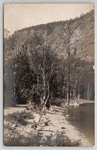 RPPC Kineo Maine Pebbley Beach Scene 1909 Real Photo Postcard K22 - £15.94 GBP