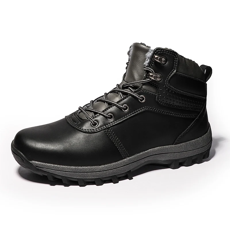 Shoes Men &#39;s Winter Warm Plush Slip-on Cotton Snow Boots Chaussure Zapat... - $70.70