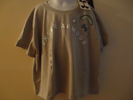 Girl Under Armour Heat Gear Cropped Short Sleeve T-Shirt Size XL NWT - $12.35