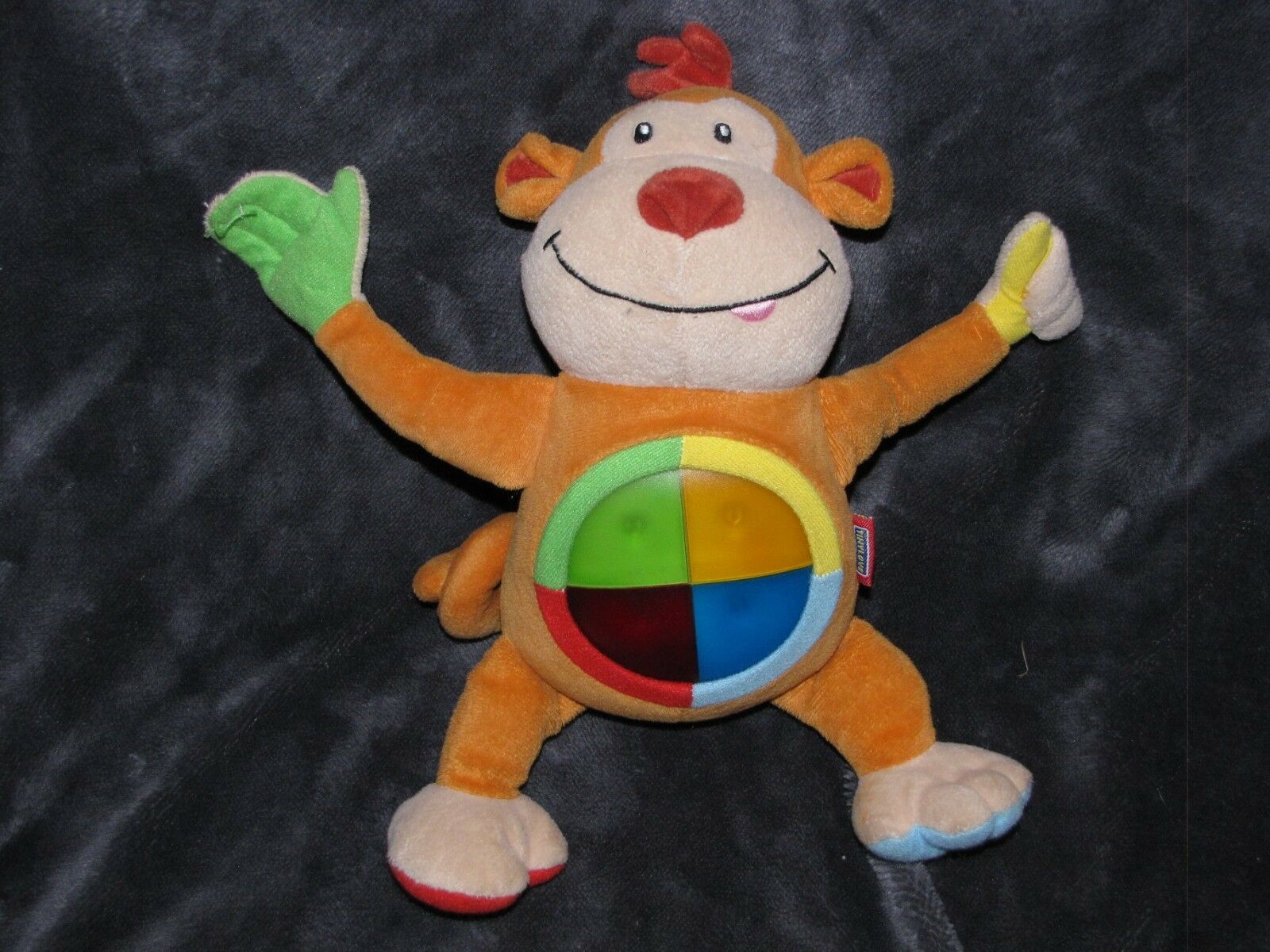 TINY LOVE MONKEY STUFFED PLUSH BABY INFANT TOY MOTION ACTIVATED MUSIC LIGHTS - £21.05 GBP