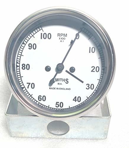 Smiths Gauges kit 80 mm Tacho chrome Bezel White Face - $41.58