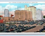 Corner Flagler and Boulevard Miami Florida FL WB Postcard K14 - $3.91