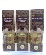 (3) Rare Essence Meditatio￼n Essential Oil FULL SZ Reed Diffuser Lavende... - $31.18