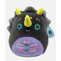 Squishmallows 12&quot; Tetero The Triceratops Day of the Dead 2023 Halloween Plush St - £16.90 GBP
