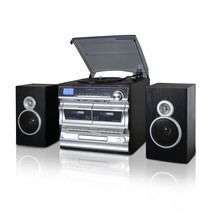Trexonic 3-Speed Vinyl Turntable  Home Stereo System with CD Player, Double Cas - £140.90 GBP