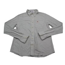 Hollister Shirt Mens L Multicolor Long Sleeve Stripe Collar Casual Button Down - $18.69