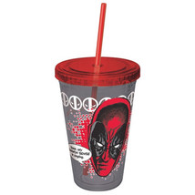 Marvel Comics Deadpool My Common Sense 16 oz. Acrylic Travel Cup NEW UNUSED - £7.67 GBP