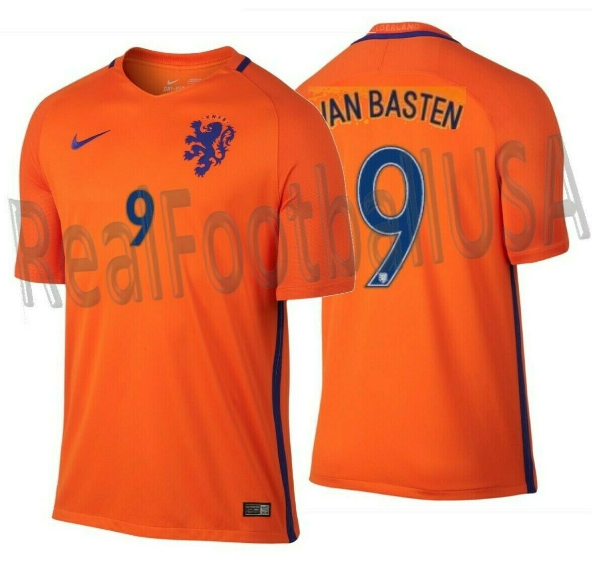 NIKE MARCO VAN BASTEN NETHERLANDS HOME JERSEY 2016/17. - $130.00