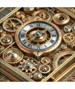 Timeless Mechanics – 3000x3000 PNG Digital Download, 300 DPI Steampunk Art - $0.99