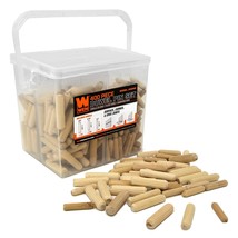 WEN JN400D 400-Piece Fluted Dowel Pin Variety Bucket with 1/4, 5/16, and... - £13.56 GBP