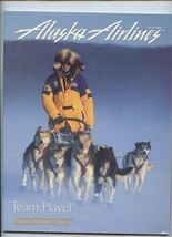Alaska Airlines Inflight Magazine March 2001 Team Player Dog Sled Team C... - $17.82