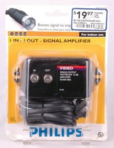 Philips 12dB Signal Amplifier VHF/FM/UHF - Shelf Wear on Package - $18.65