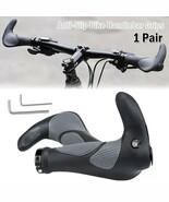 2PCS Ergonomic Rubber Bar End Handlebar Grips Cycling Bicycle MTB Mounta... - €11,45 EUR