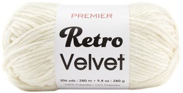 Premier Yarns Retro Velvet Yarn-Pearl - £56.74 GBP