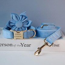 Luxury Velvet Dog Collar And Leash Set - £11.83 GBP+