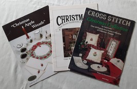 Christmas Cross Stitch Pattern books and Leaflets - set of 3. - $11.00