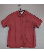 Columbia Men&#39;s XL Brick Red Button Up Short Sleeve Pocket Shirt, Gorpcor... - $34.11 CAD