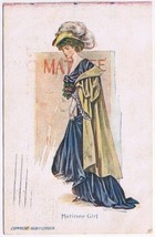 Postcard Lady Matinee Girl 1908 - £3.94 GBP