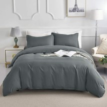 Duvet Cover Set Twin Size, Ultra Soft Washed Microfiber 1 Duvet Cover 1 Pillowca - $34.64