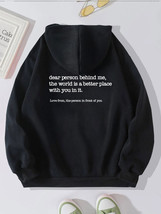 Dear Person Behind Me Quotes Hoodie Pullover Vintage Unisex Trendy Hoodies - £19.17 GBP