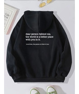 Dear Person Behind Me Quotes Hoodie Pullover Vintage Unisex Trendy Hoodies - £19.15 GBP