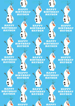 Olaf Personalised Gift Wrap - Disney&#39;s Frozen Wrapping Paper - Anna and ... - $5.42