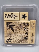 STAMPIN&#39; UP! &quot;Fresh Cuts&quot; 5 Wood Mount Rubber Stamps - £8.91 GBP