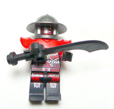 LEGO Red and Black Ninjago Ninja minifigure  with weapon - £9.44 GBP