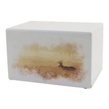Large/Adult Somerset Deer Box Funeral Cremation Urn for Ashes, 200 Cubic Inches - £133.65 GBP