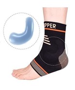 Thx4 Copper Infused Compression Ankle Brace Silicone Ankle Sleeve Suppor... - $13.50