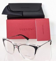 Brand New Authentic Valentino Eyeglasses VA 3019 5070 51mm Clear &amp; Black   - £118.69 GBP