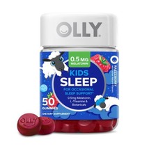 OLLY Kids Sleep Gummy, Occasional Sleep Support, 0.5mg Melatonin, L Theanine, - $18.00